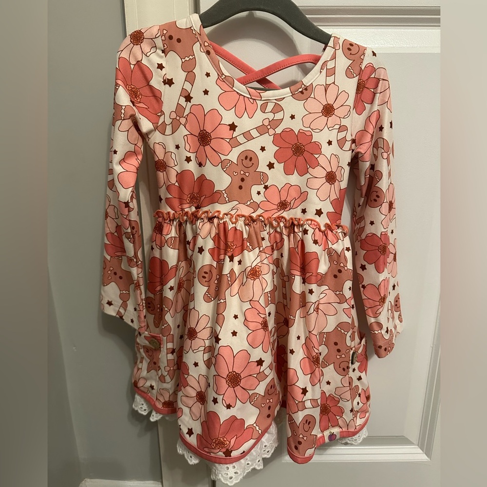 Cheeky Plum Holiday Long Sleeve Dress